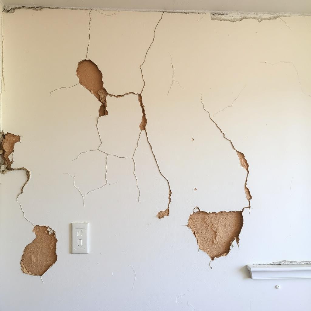 Kitchen Drywall + Repaint before